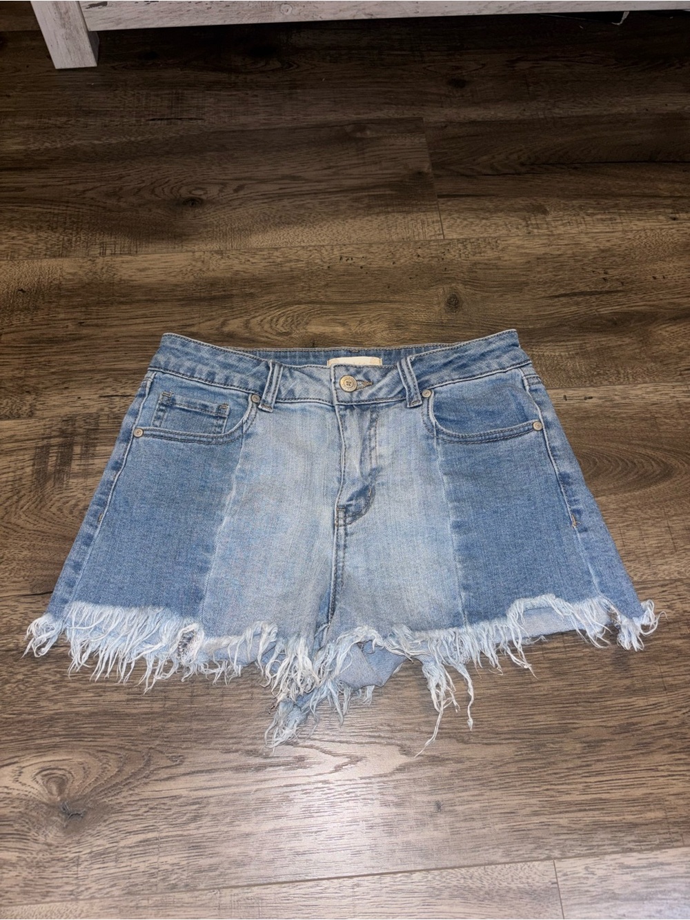 Altar'd State Two Tone Denim Shorts